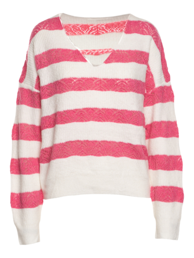 Sweater V-Neck Stripes