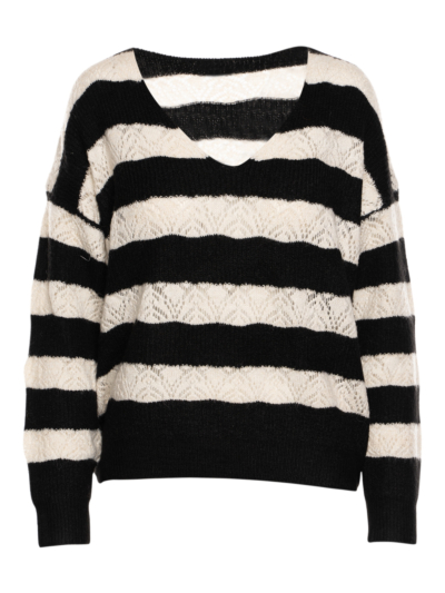 Sweater V-Neck Stripes