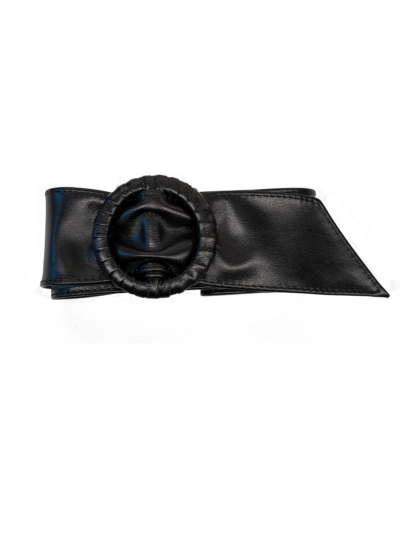 Leather Belt Round Buckle