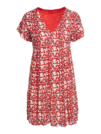 Short Dress With Lurex Thread