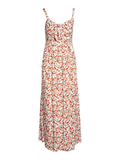 Long dress with floral print
