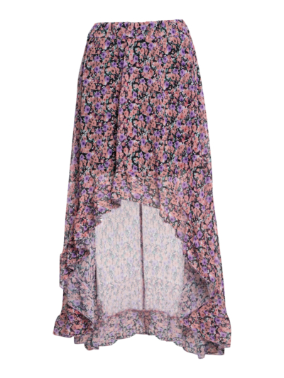 Long skirt asymmetrical