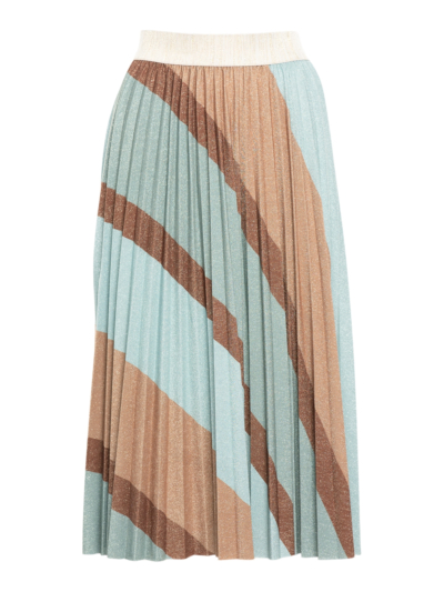 Mid Long Skirt with Lurex