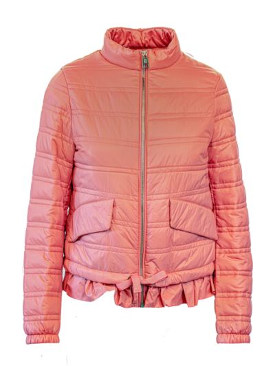 Quilted Jacket With Flounces