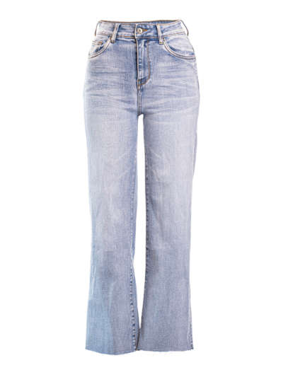 Jeans Wide Pipe Frayed