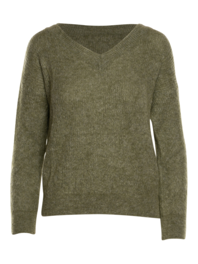 Soft sweater with V-neck
